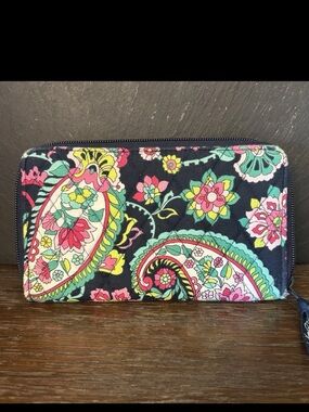 Vera Bradley Petal Paisley Accordion Wallet